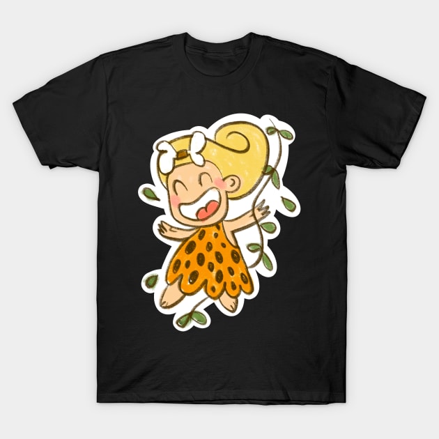 Wild child jungle babe Jane and Tarzan T-Shirt by sianelliot